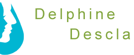Delphine Desclay Hypnothérapeute logo Texte Vert